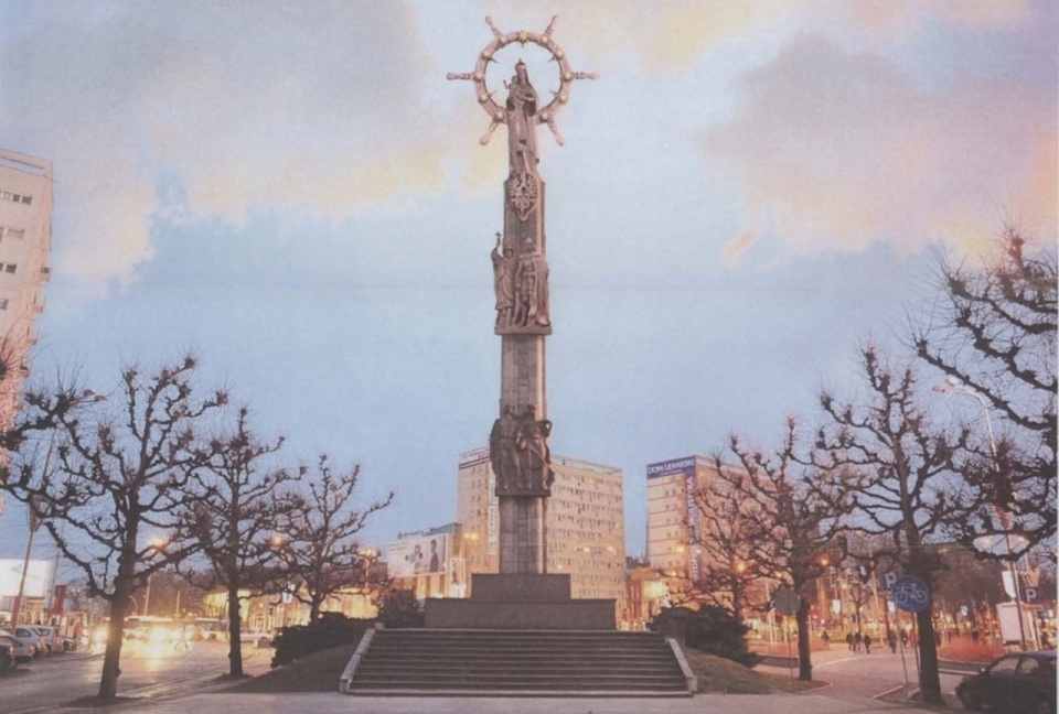 2Wizualizacja Pomnika Matki Bożej Królowej Pokoju-Patronki Pojednania Narodów Europy. Źródło: um.szczecin.pl