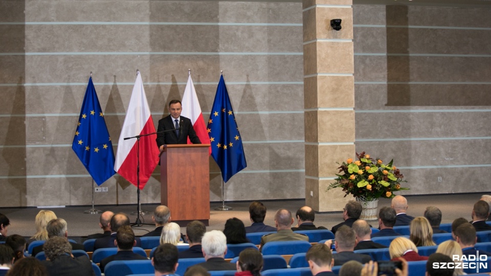 Prezydent Andrzej Duda w Szczecinie. Fot. Weronika Łyczywek [Radio Szczecin]