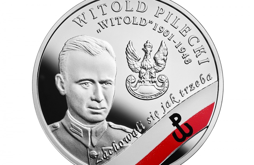 Narodowy Bank Polski wprowadził do obiegu srebrną monetę kolekcjonerską: Witold Pilecki pseudonim "Witold". Mat. NBP