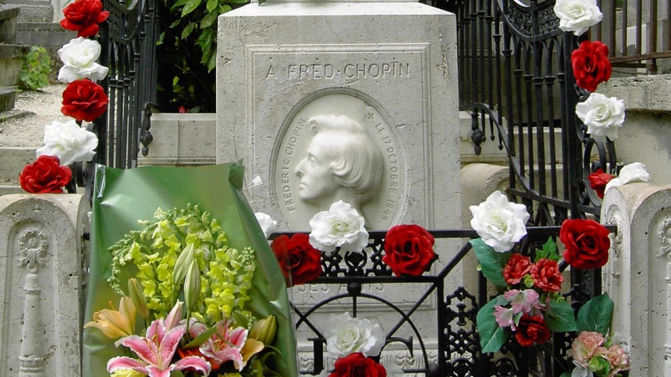 Najwięcej grobów Polaków jest na Pere Lachaise, gdzie spoczywa m.in. Fryderyk Chopin. źródło: pl.wikipedia.org/wiki/Fryderyk_Chopin