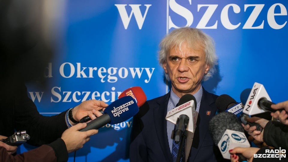 Prezes Sądu Okręgowego w Szczecinie Maciej Strączyński. Fot. Weronika Łyczywek [Radio Szczecin]