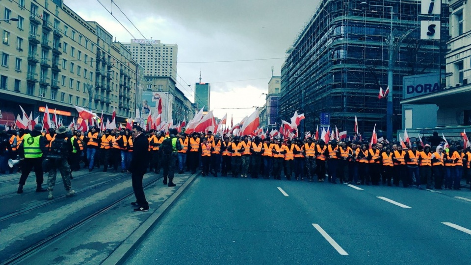 Marsz Niepodległości w Warszawie. Fot.: Stowarzyszenie Marsz Niepodległości, źródło: www.twitter.com/stowmarszn