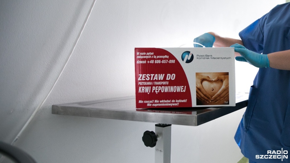 Akcja poboru krwi pępowinowej w szczecińskim szpitalu w Zdrojach. Fot. Weronika Łyczywek [Radio Szczecin]