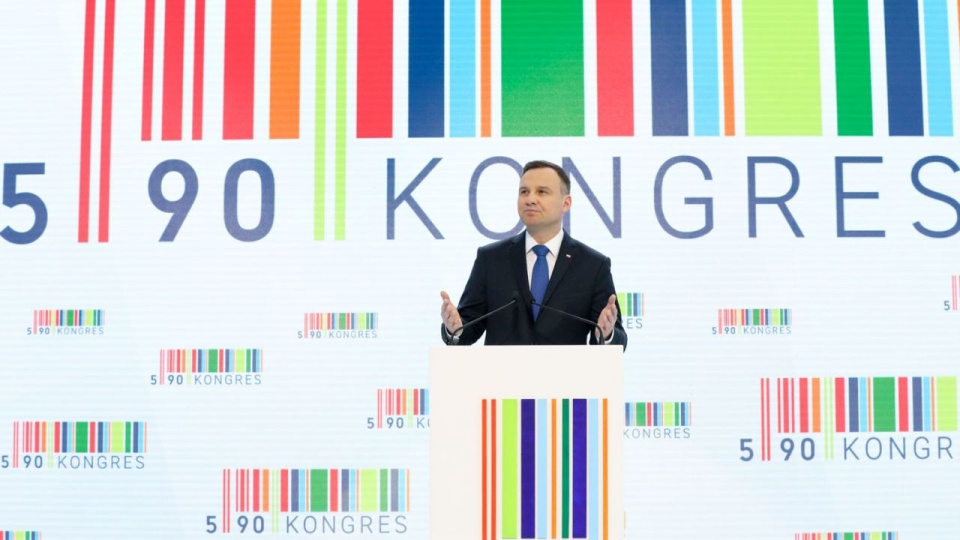 Prezydent Andrzej Duda otworzył "Kongres 590". Fot. Jakub Szymczuk / KPRP