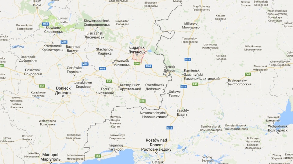 Ługańsk. Źródło: www.google.pl/maps