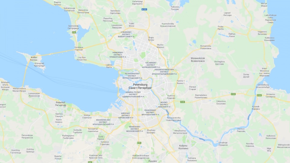 Petersburg to miasto w Rosji, położone w delcie Newy nad Zatoką Fińską na terytorium zawierającym m.in. ponad 40 wysp. Fot. www.google.pl/maps
