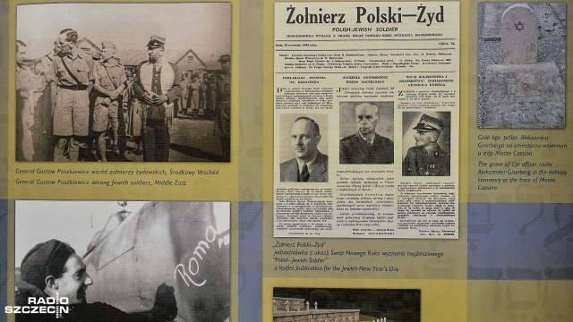 Wystawa "Żydzi w wojsku Polskim". Fot. Łukasz Szełemej [Radio Szczecin] "Byliśmy razem w różnych trudnych momentach" [ZDJĘCIA]