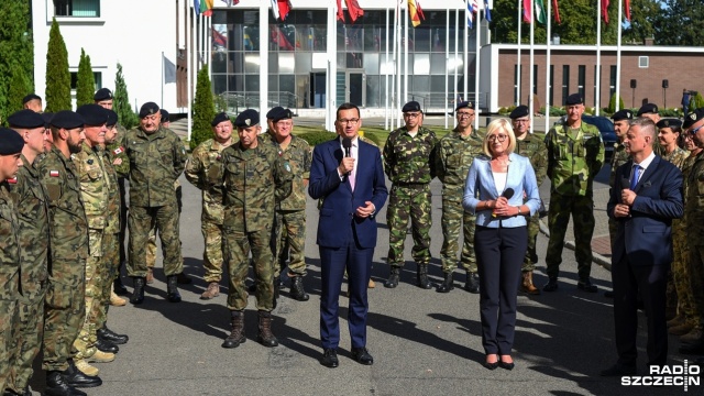 Fot. Kamila Kozioł [Radio Szczecin] Premier z wizytą w Korpusie NATO [WIDEO, ZDJĘCIA]