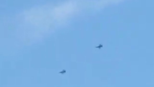 Nisko latające wojskowe samoloty nad Międzyzdrojami [WIDEO]