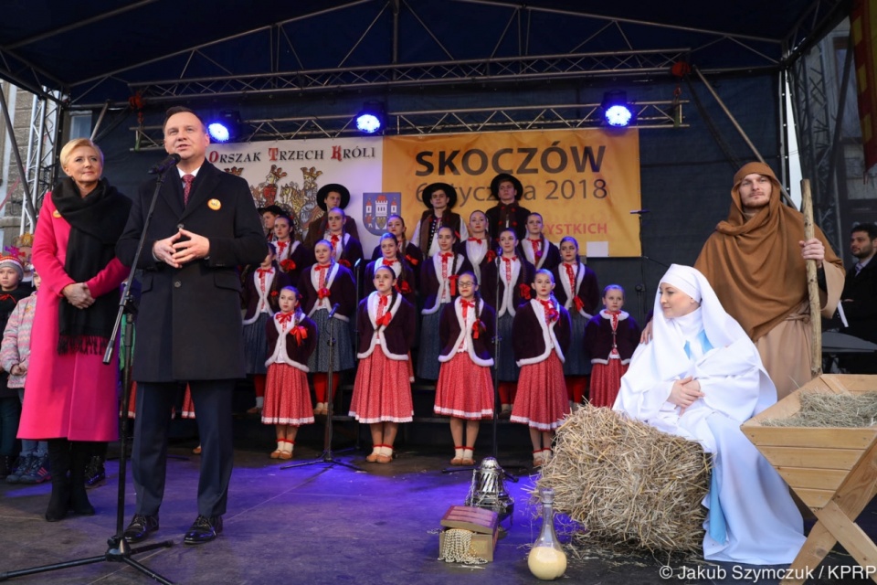Prezydent Andrzej Duda w Skoczowie. Fot. Jakub Szymczuk/KPRP, źródło: www.prezydent.pl