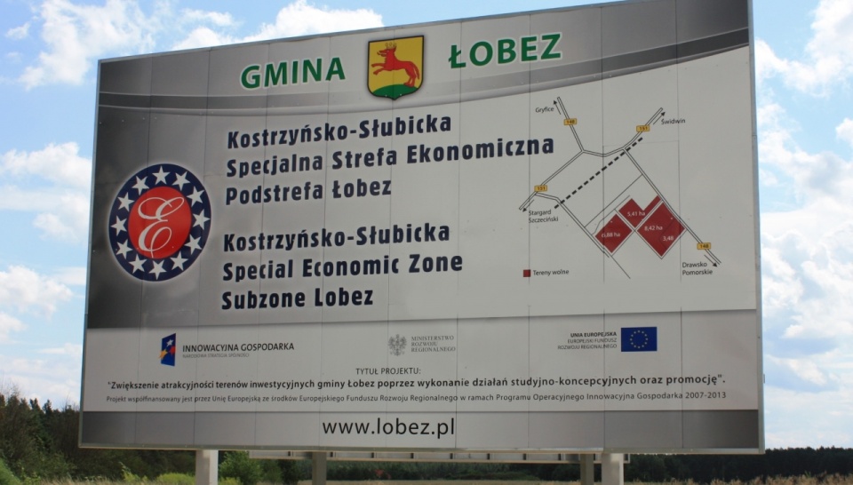 Zakład ma stanąć na terenie podstrefy Łobez Kostrzyńsko-Słubickiej Strefy Ekonomicznej. Fot. www.lobez.pl