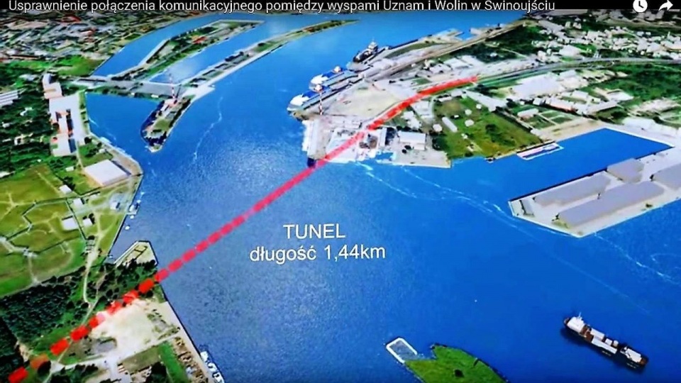 Budowa tunelu pod Świną i połączenie leżącego na wyspie miasta ze stałym lądem powinno zakończyć się do końca 2021 roku. Koszt inwestycji - ok. 800 mln złotych. źródło: www.facebook.com/PrezydentSwinoujscia/