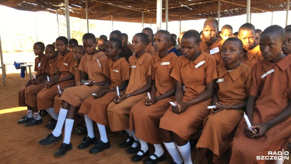 Większość mieszkańców i uczniów szkoły to członkowie plemion Samburu. Fot. Tomasz Duklanowski [Radio Szczecin]