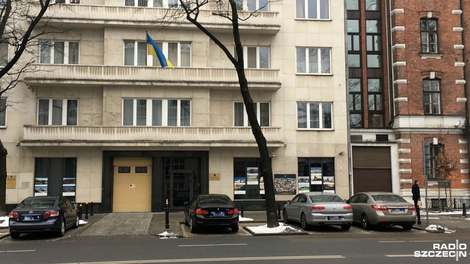 Ambasada Ukrainy w Warszawie. Fot. Piotr Kołodziejski [Radio Szczecin]