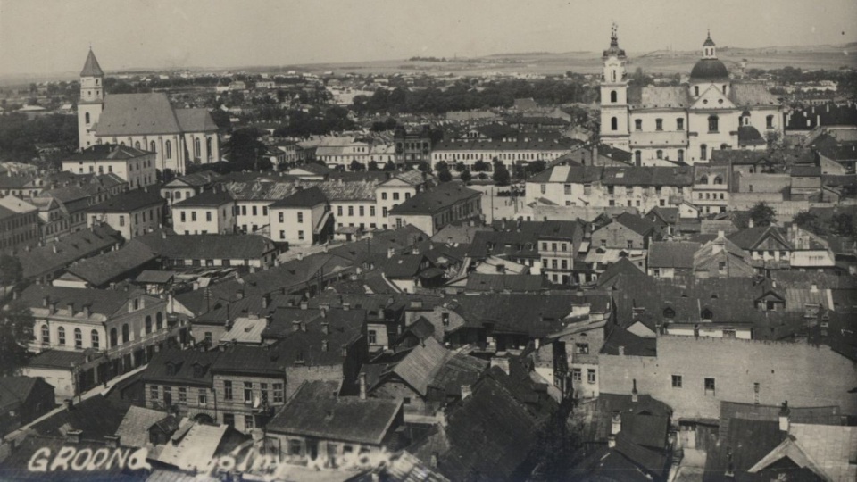 Panorama Grodna ok. 1935 roku. źródło: https://pl.wikipedia.org/wiki/Grodno
