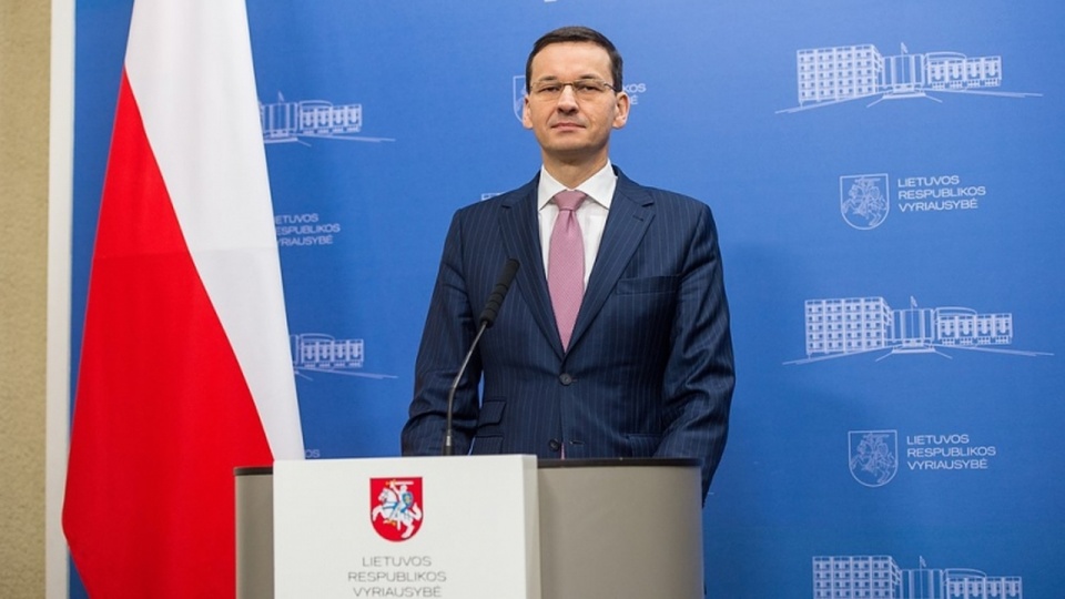 Premier Mateusz Morawiecki w Wilnie. Fot. W. Kompała / KPRM, źródło: www.premier.gov.pl