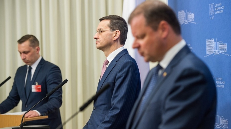 Premierzy Polski i Litwy - Mateusz Morawiecki i Saulius Skvernelis. Fot. W. Kompała / KPRM, źródło: www.premier.gov.pl