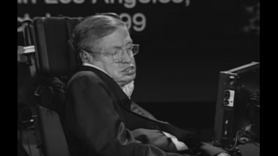 Stephen Hawking. Źródło: NASA/www.youtube.com