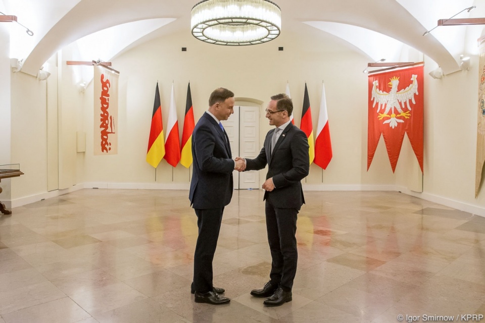 Prezydent Andrzej Duda i Heiko Maas. Fot. Igor Smirnow/KPRP/www.prezydent.pl