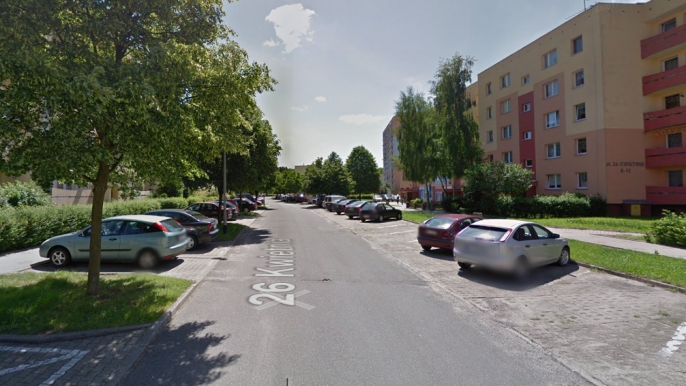 Ulica 26 Kwietnia w Policach. Źródło fot.: www.google.pl/maps