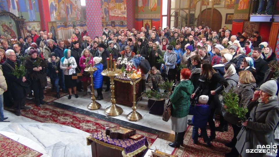 W nabożeństwie w szczecińskiej cerkwi uczestniczyło ponad 300 osób. Fot. Maciej Papke [Radio Szczecin]