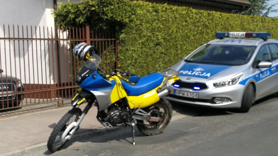 W czwartek po południu policjanci ścigali kierowcę motocykla motocrossowego. Fot. Jacek Mrówczyński