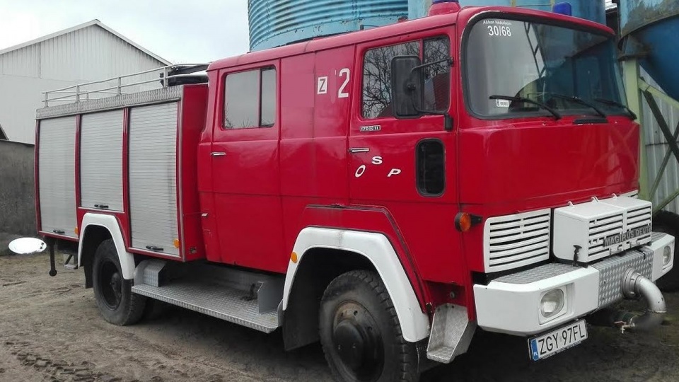 W Brojcach koło Gryfic można kupić wóz strażacki. Fot. Urząd Gminy Brojce