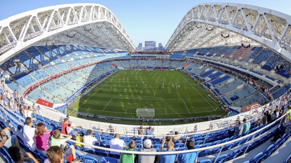 Stadion Olimpijski w Soczi. źródło: https://pl.wikipedia.org/wiki/Mistrzostwa_%C5%9Awiata_w_Pi%C5%82ce_No%C5%BCnej_2018