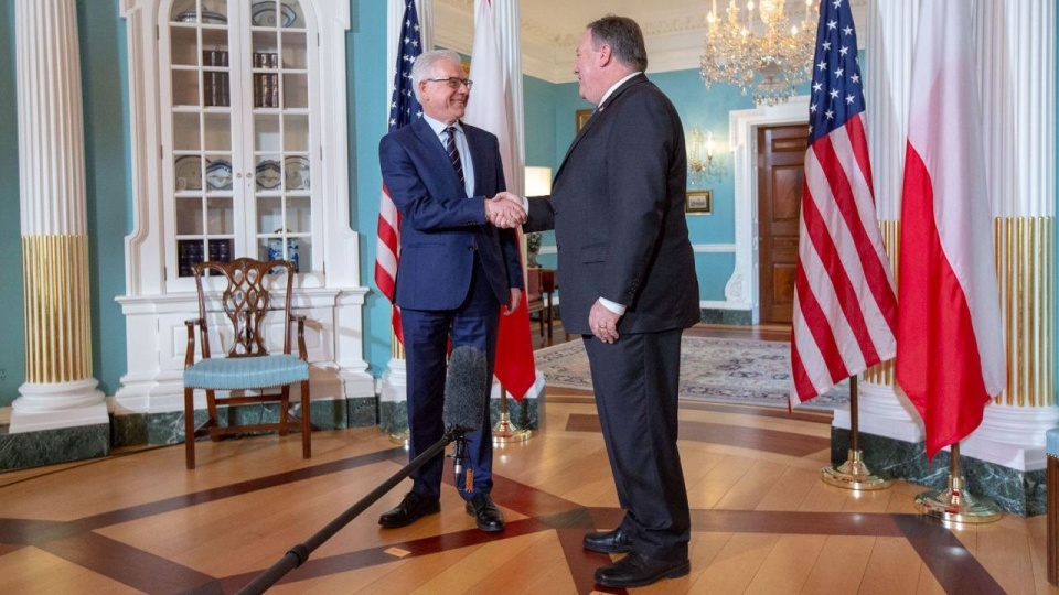 Jacek Czaputowicz rozmawiał z amerykańskim sekretarzem stanu Mikiem Pompeo. Fot. twitter.com/MSZ_RP