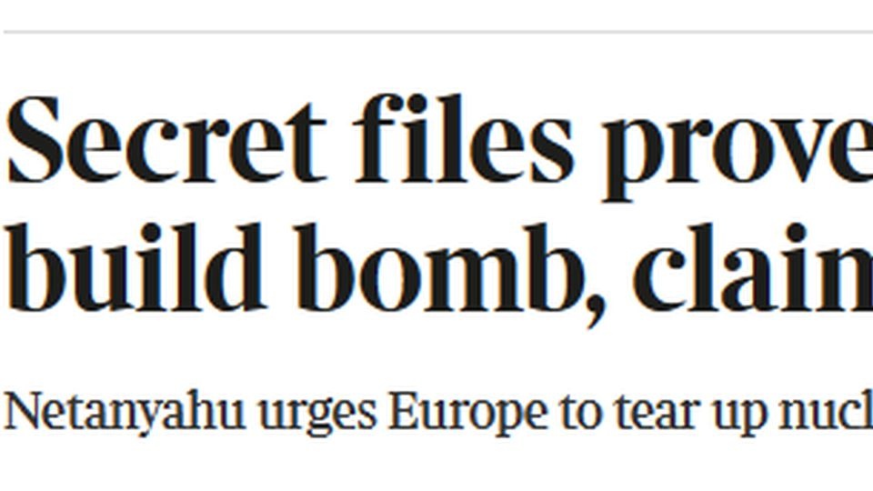 Brytyjski dziennik "The Times" dotarł do jednego z dokumentów wykradzionych Iranowi przez izraelski wywiad. źródło: www.thetimes.co.uk