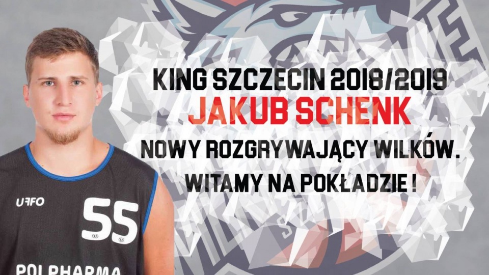 Jakub Schenk jest czwartym koszykarzem Kinga Szczecin z ważną umową na nowy sezon. źródło: https://www.facebook.com/kingwilki/