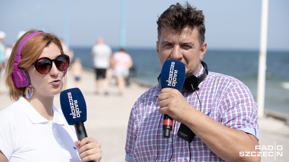 Radio Szczecin na plaży w Niechorzu. Fot. Robert Stachnik [Radio Szczecin]