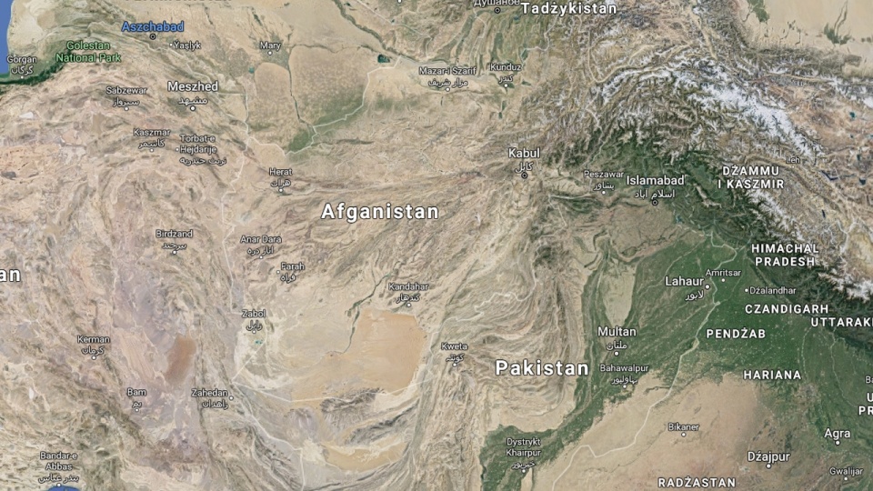 Afganistan. Źródło fot.: www.google.com/maps
