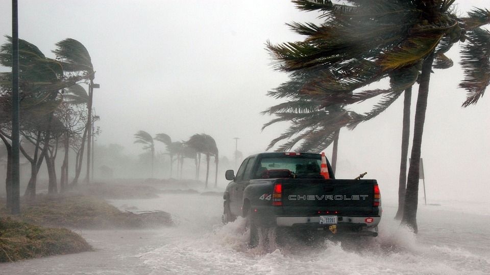 Obecnie prędkość huraganu Florence to nawet 220 kilometrów na godzinę. Zanim dotrze do lądu w czwartek, jego siła ma jeszcze wzrosnąć - ostrzega Narodowe Centrum Huraganów w Miami. źródło: https://pixabay.com/pl/key-west-florida-huragan-dennis-81665/domen