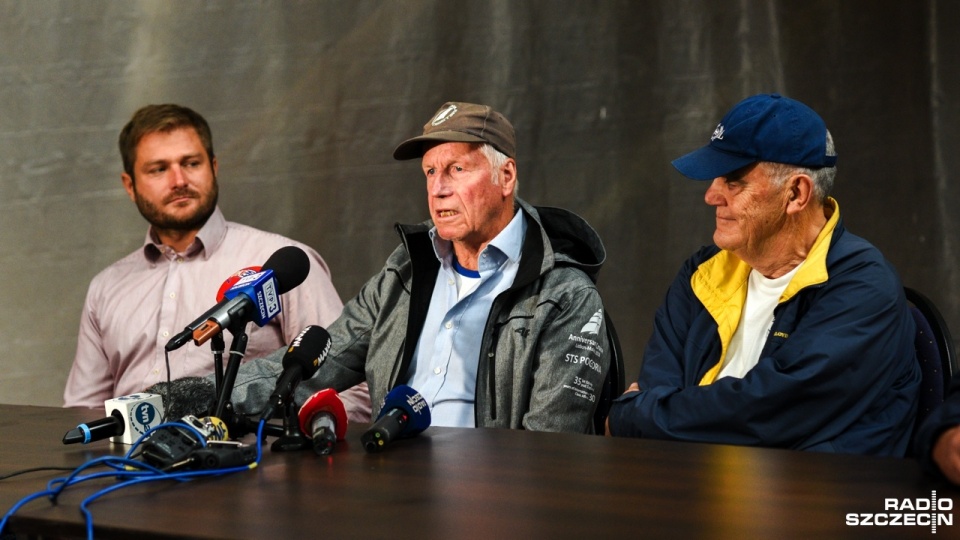 Od lewej: Filip Gruszczyński, Krzysztof Baranowski oraz Bruno Salcewicz. Fot. Kamila Kozioł [Radio Szczecin]