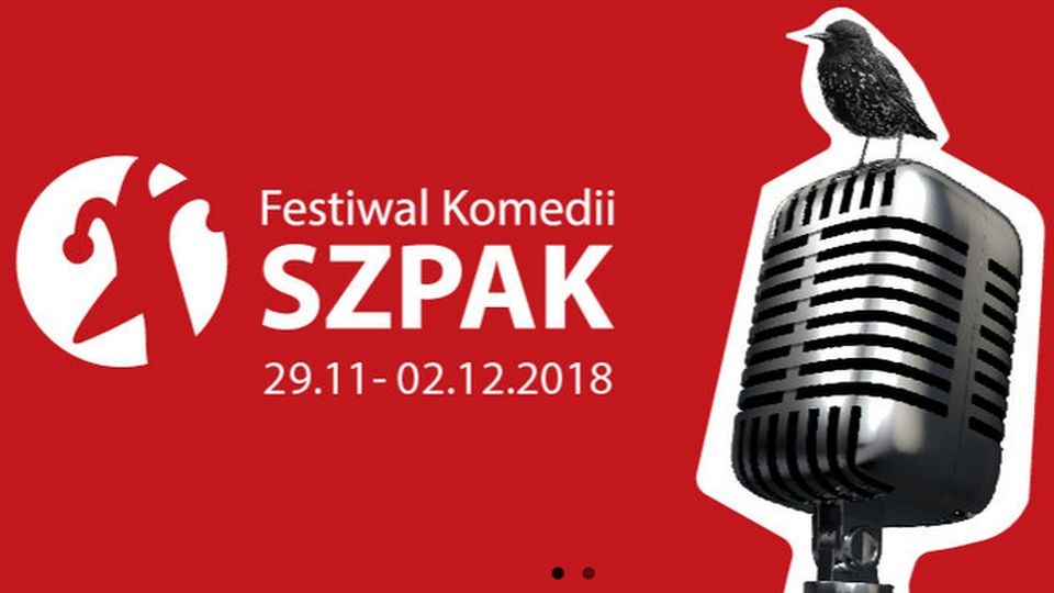 Konkursy Stand-up i kabaretowy, wieczór piosenki improwizowanej i spektakle dla dzieci - to tylko niektóre atrakcje 12. edycji Festiwalu Komedii SZPAK. źródło: http://szpak.info.pl/