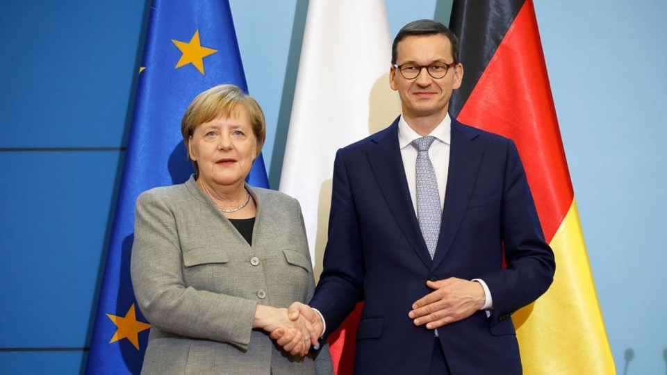 Kanclerz Angela Merkel i Premier RP Mateusz Morawiecki. Fot. Kancelaria Premiera