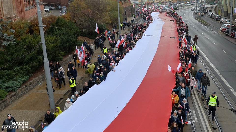 Szczeciński Marsz Niepodległości 2018. Fot. Łukasz Szełemej [Radio Szczecin]