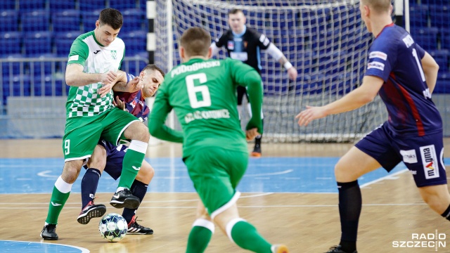 Pogoń '04 Szczecin - AZS UŚ Katowice 3:3. Fot. Robert Stachnik [Radio Szczecin] Futsaliści przerwali fatalną serię 7. porażek [ZDJĘCIA]