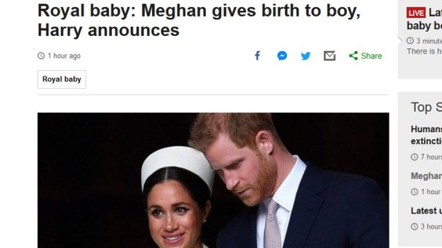 Księżna Meghan urodziła chłopca