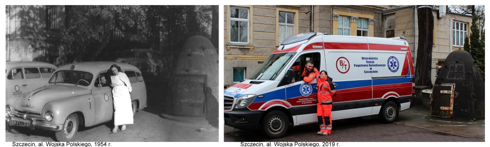 #10yearschallenge pracowników szczecińskiego pogotowia. Fot. Wojewódzka Stacja Pogotowia Ratunkowego w Szczecinie