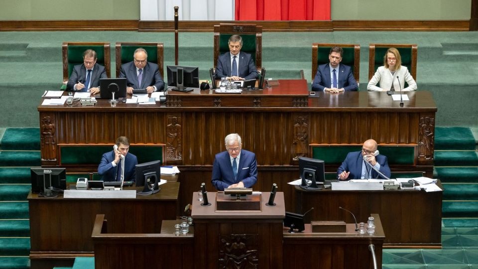 Szef MSZ wygłosił w Sejmie doroczne przemówienie poświęcone polskiej polityce zagranicznej. Fot. twitter.com/MSZ_RP