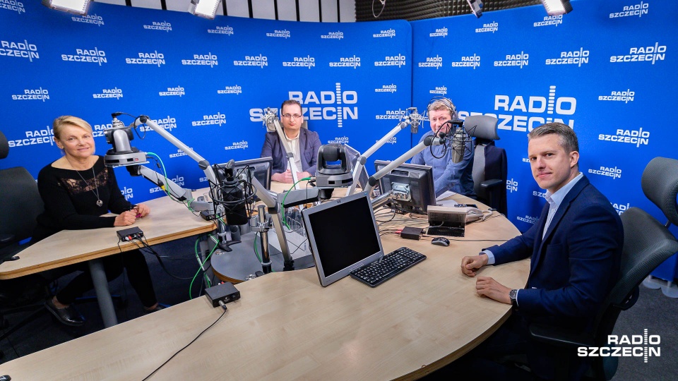 Goście "Kawiarenki Politycznej" Radia Szczecin. Fot. Robert Stachnik [Radio Szczecin]