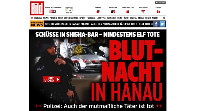 Obława po strzelaninie w Hanau, domniemany zamachowiec nie żyje