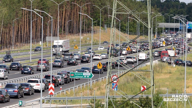 Ruch na drogach ekspresowych w okolicy Szczecina mocno się uspokoił