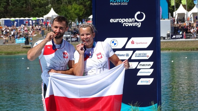 Jolanta Majka i Michał Gadowski ze Startu Szczecin zdobyli brązowy medal Mistrzostw Europy w parawioślarstwie odbywających się w Monachium.