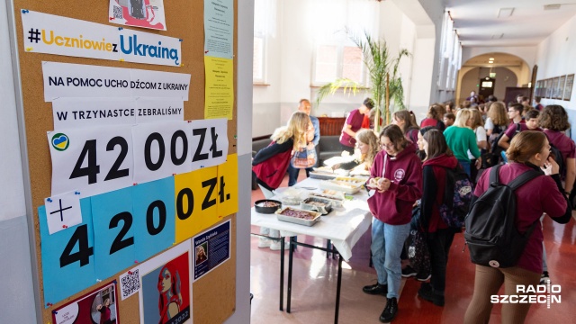 Pieniądze zbierają nauczyciele i uczniowie XIII Liceum Ogólnokształcącego w Szczecinie.