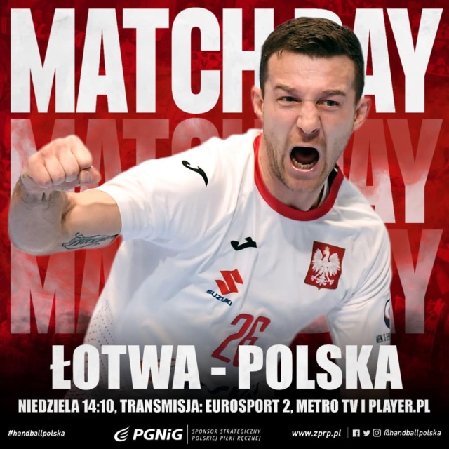 Polscy piłkarze ręczni zmierzą się na wyjeździe z Łotyszami w meczu 2. kolejki grupy 8. kwalifikacji Mistrzostw Europy 2024.