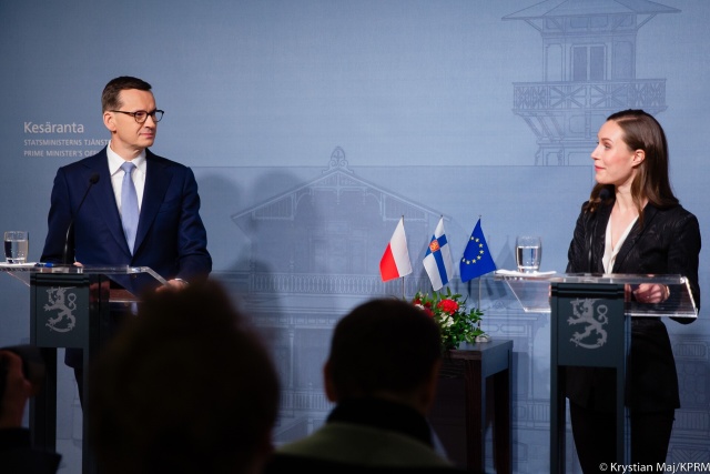 Premierzy Polski i Finlandii jednym głosem ws. zagrożenia ze strony Rosji