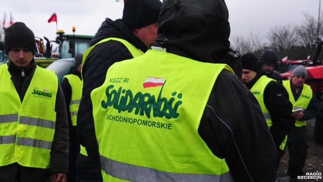 Fot. Marcin Kokolus [Radio Szczecin] Rolnicy protestują. "Jest wielki płacz" [ZDJĘCIA]